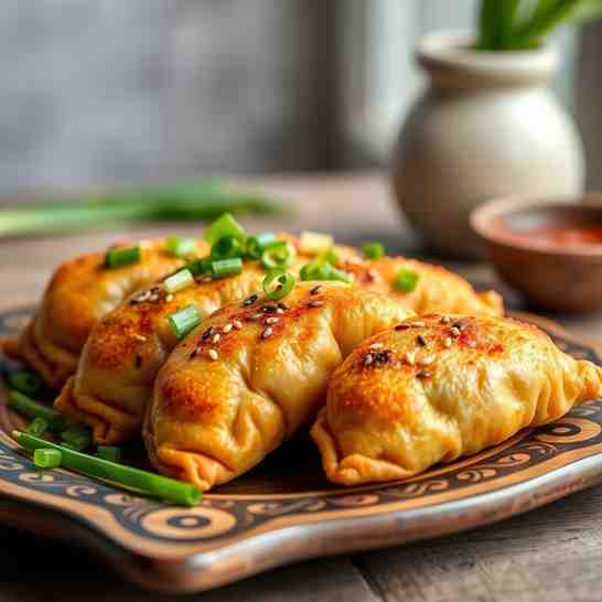 Homemade Khuushuur - Mongolian Fried Meat Pockets